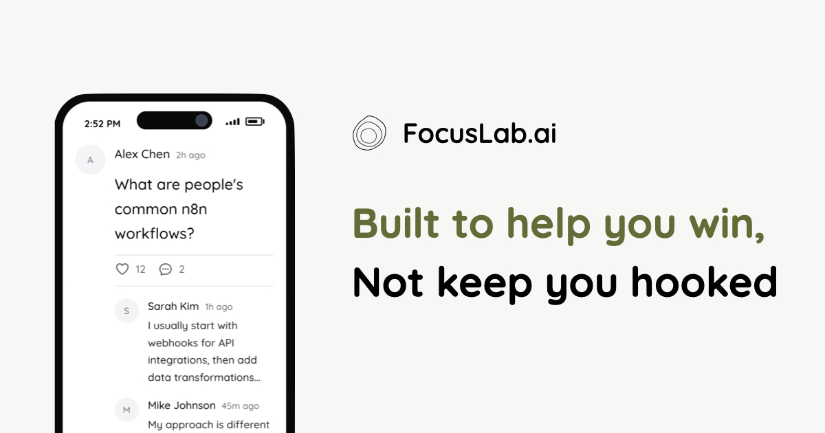 Update Focus Lab FocusLab - AI That Builds You Up, Not Burns You Out
